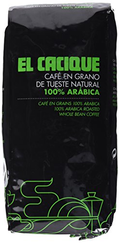 Cacique, Café de grano tostado (Arábica) - 1 kg.