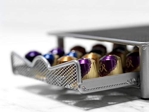 Café Capsulas Dispensador de Homiso, Nespresso compatibles, 40 Capsulas porta