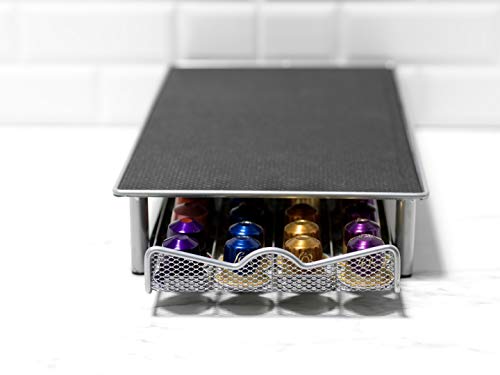 Café Capsulas Dispensador de Homiso, Nespresso compatibles, 40 Capsulas porta