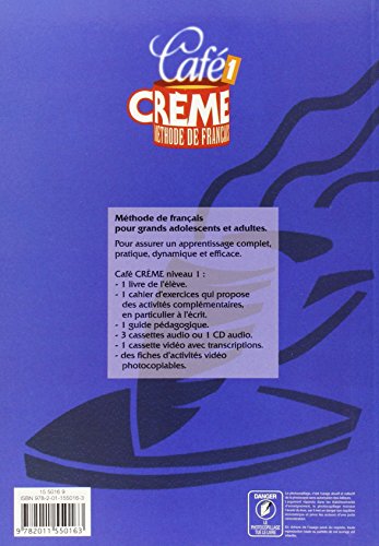 Café Creme 1. Livre De L'Élève: Café Crème 1 - Livre de l'élève: Livre De L'Eleve 1