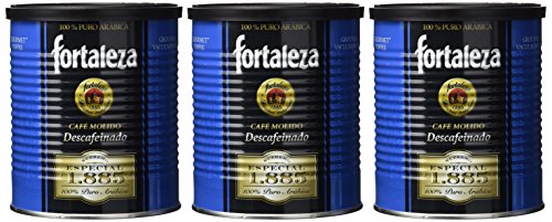 Café Fortaleza Café Molido Descafeinado Supremo - 250 gr - [Pack de 3]