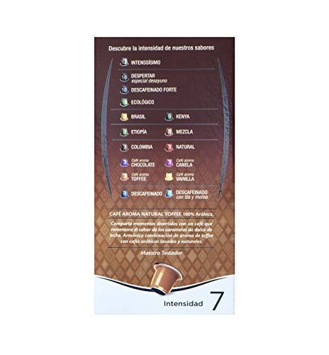 Café FORTALEZA - Cápsulas de Café con Aroma Toffee Compatibles con Nespresso - 10 cápsulas