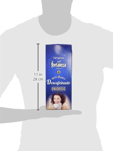 Café FORTALEZA - Cápsulas de Café Descafeinado Sistema ESE 44 - Pack 1 x 25 - Total 25 unidosis