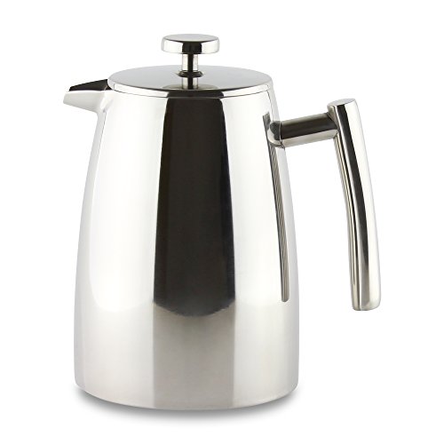 Café Ole Stal Belmont. Cafetera para 3 tazas, de doble pared 6 Cup / 0.8L Mirror Finish