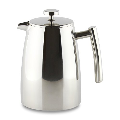 Café Ole Stal Belmont. Cafetera para 3 tazas, de doble pared 6 Cup / 0.8L Mirror Finish