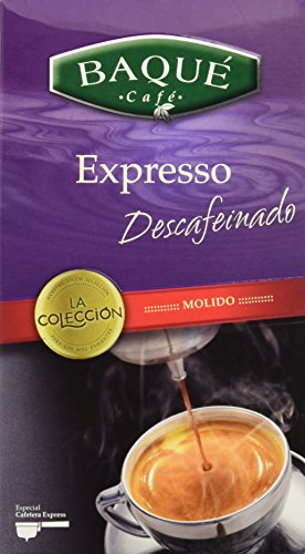 Cafés Baqué Café Molido La Colección Expresso Descafeinado - 250 gr - [Pack de 8]