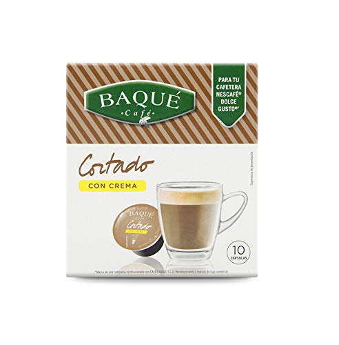 Cafés Baqué Capsulas Compatibles Dolce Gusto Café Cortado con Crema 40 Unidades 195 g