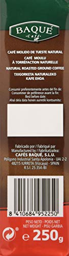 Cafés Baqué - Gran Sabor. Café Molido de Tueste Natural - 250 gr