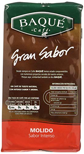 Cafés Baqué - Gran Sabor. Café Molido de Tueste Natural - 250 gr