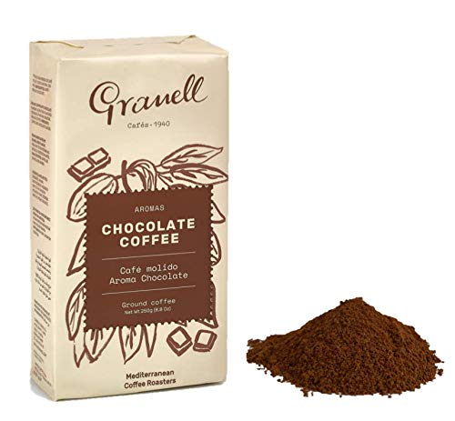 Cafés Granell Aromas Chocolate Café Molido 100% Café Arábica Café Dulce y Cremoso - 250 g (2814)