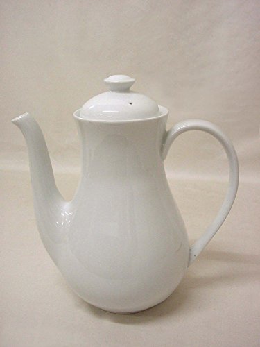 CAFETERA TETERA REDONDA 1450ML PORCELANA BLANCO