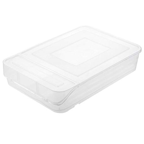 Caja de Almacenamiento Creativa Huevo de la Cocina, Bandeja de Huevos tirón Refrigerador, Hogar Transparente Fresco de Mantenimiento de Rack de Huevo