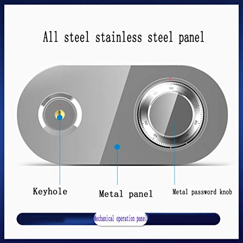 Caja fuerte 45CM Cajas Fuertes Mecánica, Combinación De Bloqueo A Prueba De Agua, De Acero Cerradura De Alta Seguridad Seguro Todo Armario De Acero De Gran Capacidad Seguridad Antirrobo, Con El Gabine