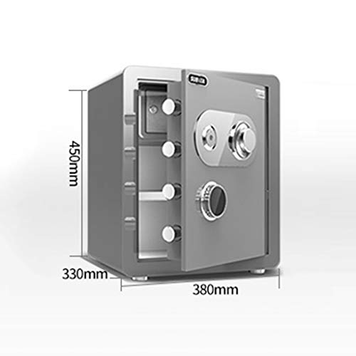 Caja fuerte 45CM Cajas Fuertes Mecánica, Combinación De Bloqueo A Prueba De Agua, De Acero Cerradura De Alta Seguridad Seguro Todo Armario De Acero De Gran Capacidad Seguridad Antirrobo, Con El Gabine