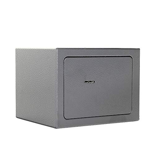 Caja Fuerte para Muebles HOMESTAR 1 de Rottner, ColorAntracita, Fabricada en Acero, Cerradura de Llave de Doble paletón, Kit de fijación Incluido