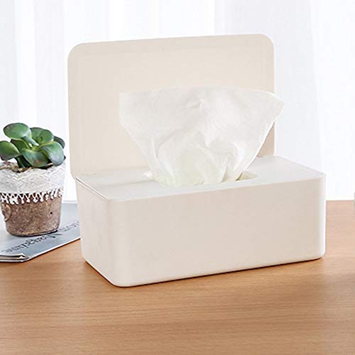 Caja para toallitas húmedas, Dispensador de Toallitas Mojado Tejido Caja Mantiene Toallitas Fresco con Tapa Sello Caja Dispensadora de Toallitas Húmedas Caja de Almacenamiento para Toallitas Húmedas