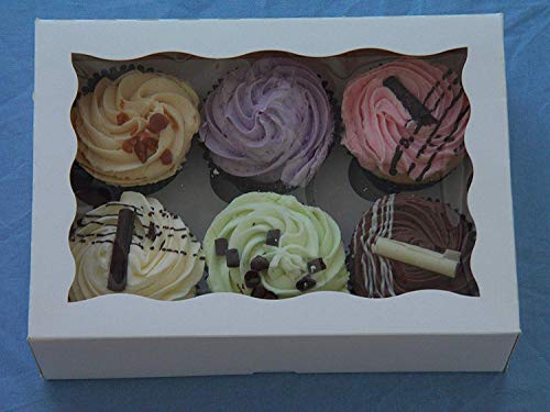 Cajas con ventana para cupcakes con 6 cavidades (pack de 25)