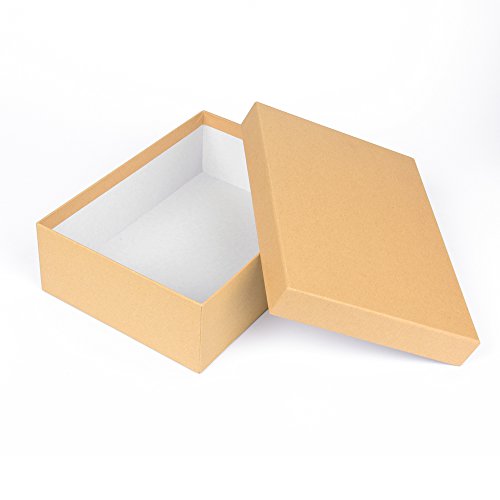 Cajas de regalo, pack de 10 unidades, material estable recubierto de fino papel kraft, también para scrapbooking