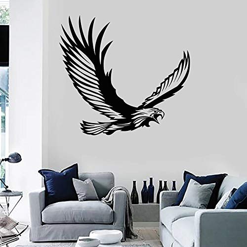 Calcomanía de pared con símbolo Tribal, decoración de águila voladora, pájaro, pájaro, ventana, pegatina de ventana, Mural de animales, dormitorio Art Deco