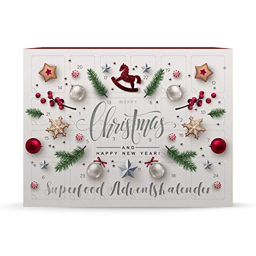 Calendario de Adviento Superfood Low Carb, calendario de Navidad con 24 sorpresas saludables de MeaVita