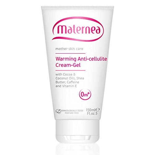 Calentamiento Anticelulítico CREAM-GEL con cacao y coco aceites, manteca de karité, cafeína y vitamina E – madre para el cuidado de la piel