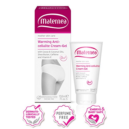 Calentamiento Anticelulítico CREAM-GEL con cacao y coco aceites, manteca de karité, cafeína y vitamina E – madre para el cuidado de la piel