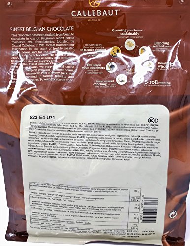 Callebaut 3 x 2,5kg Bundle - Cobertura de Chocolate con Leche, Negro & Blanco Belga - Finest Belgian Chocolate (Callets) Lote de 3 x 2,5kg