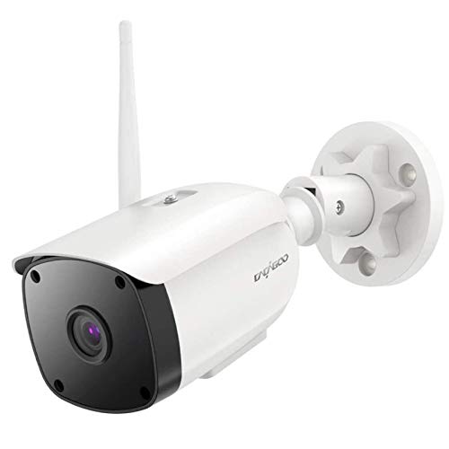 Cámara de Vigilancia WiFi Exterior/Interior,CACAGOO Cámara IP WiFi HD 1080P Seguridad Compatible Alexa, Impermeable IP66 2.4Ghz Audio bidireccional,Detección de Movimiento, Visión Nocturna