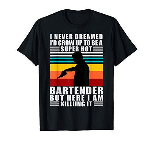 Camarero divertido bar mixologista regalo Bartending Camiseta
