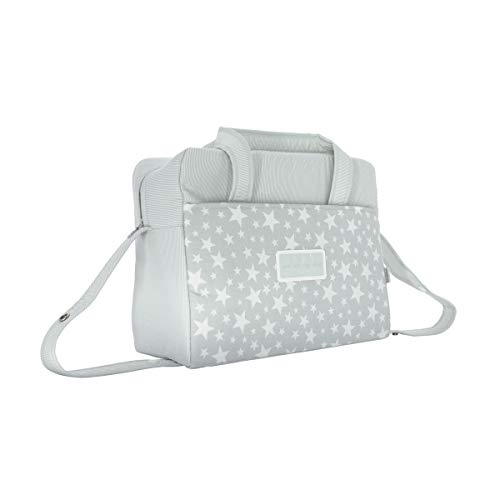 Cambrass Star - Bolso maternal tipo maleta, 32 x 39 x 17 cm color gris