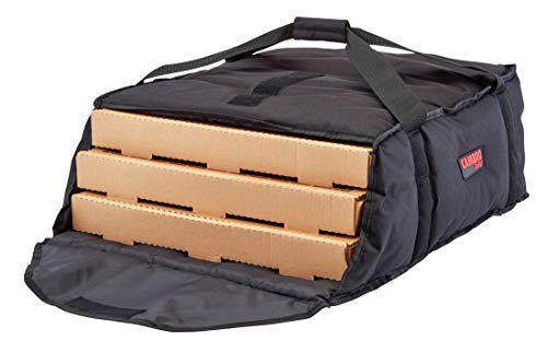 Cambro Bolsa isotérmica para el transporte de pizzas - 44,5 x 51 x 19 cm, Negro (GBP318-110)