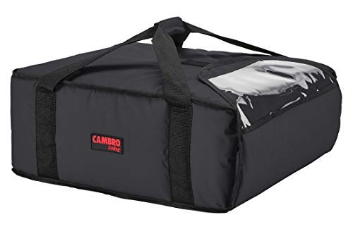 Cambro Bolsa isotérmica para el transporte de pizzas - 44,5 x 51 x 19 cm, Negro (GBP318-110)