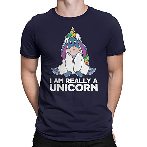 Camiseta de manga corta con texto en inglés "I'm Really A Unicorn Eeyore"