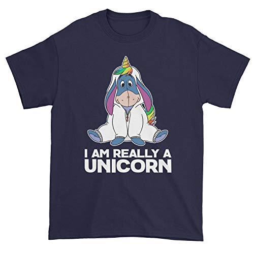 Camiseta de manga corta con texto en inglés "I'm Really A Unicorn Eeyore"