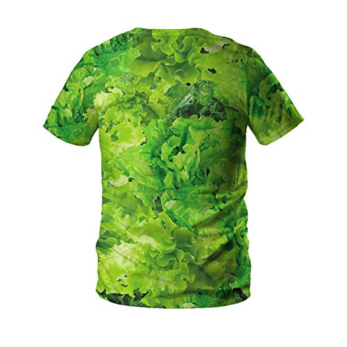 Camiseta Impresión Digital 3D Hortalizas Gourmet Cerdo Cuello Redondo Suelta Hombres de Manga Corta Personalidad de Verano Suelta,S,Color de Foto