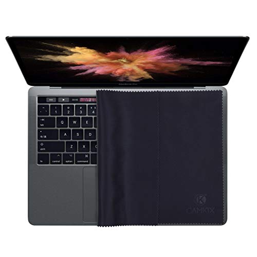 Camkix Conjunto de Limpieza y Protector de Microfibra - Ideal para Apple Macbook Air Retina de 13” y Macbook Pro de 13” – 4x Protectores de Teclado, 1x Paño a y 1x Paquete de Papeles de Limpieza