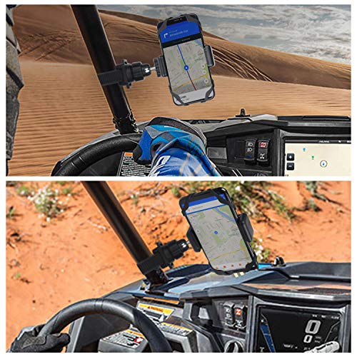 CAMKIX Montura de Teléfono Celular para Barras Estabilizadoras de Vehículos UTV y ATV Compatible con Polaris RZR y la Mayoría de Las Marcas de UTV – Sostiene Teléfonos Inteligentes, GoPro y Otras