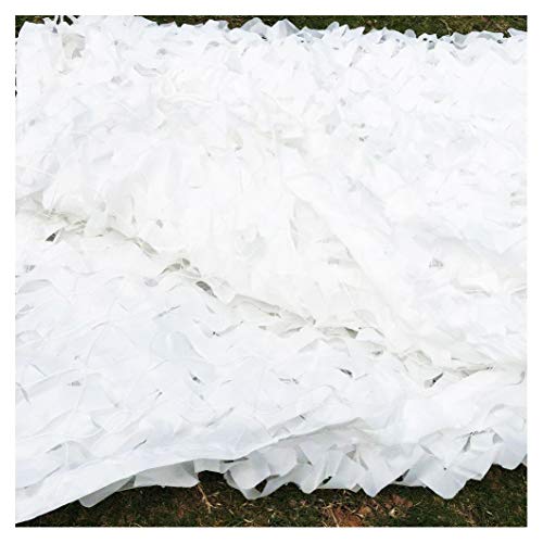 Camouflage Net-SJMWZW Army Camouflage Netting, 5X3M White Camo Netting Reinforcement Sun Shade Netting 2*3M(6.6*9.8ft)