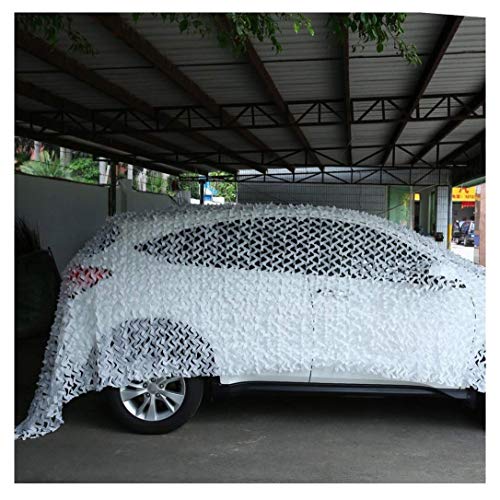 Camouflage Net-SJMWZW Army Camouflage Netting, 5X3M White Camo Netting Reinforcement Sun Shade Netting 2*3M(6.6*9.8ft)