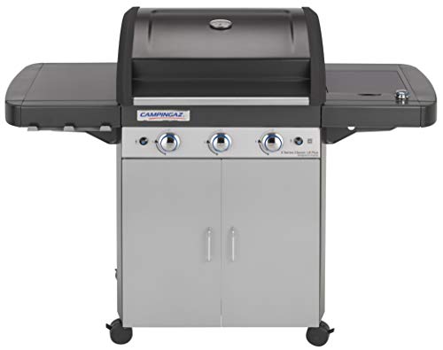 Campingaz 3 Series Classic LS Plus Barbacoa a Gas con 3 quemadores de acero inoxidable y un asador lateral, 9.6 kW, sistema de limpieza InstaClean