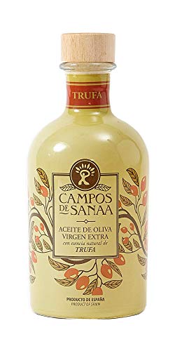 CAMPOS DE SANAA .- Aceite de Oliva Virgen Extra con con esencia natural a Trufa Negra (250ml)