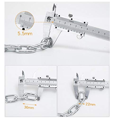 Candado de cadena/candado de cadena/candado de bicicleta // candado antirrobo/candado de cadena de hierro/cadena de 1 metro + candado anti-cizallamiento-3 metros