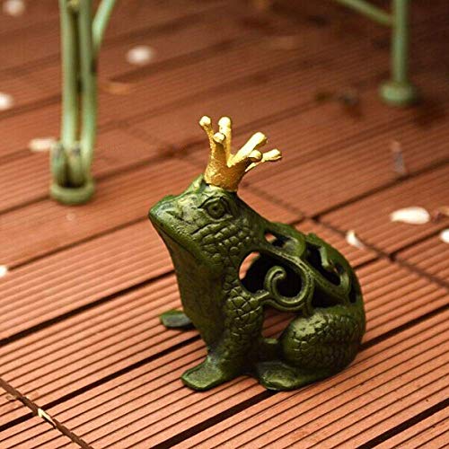 Candelabro Frog Prince Home or Garden Accent Figure Chic Hierro Fundido