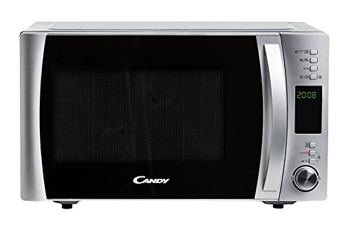 Candy CMXG 30DS Microondas con grill y cook in app, Capacidad 30L, 40 Programas Automáticos, Plato giratorio 31,5cm, 900 W, 30 litros, Inox