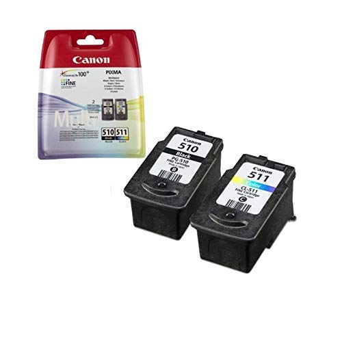 Canon 2970B010AA Cartuchos de tinta BK+Tricolor para Impresora de Inyeccion de tinta Pixma