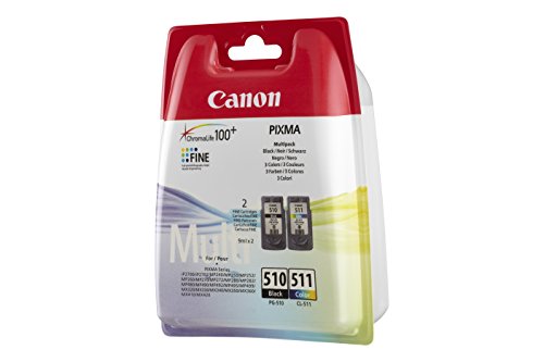 Canon 2970B010AA Cartuchos de tinta BK+Tricolor para Impresora de Inyeccion de tinta Pixma