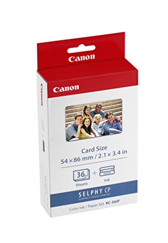 Canon 7739A001AH Papel fotográfico para Canon Selphy (tarjeta de credito, 36 hojas)