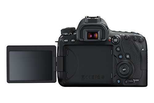 Canon EOS 6D MK II - Cámara digital réflex de 26.2 MP (pantalla táctil de 3.0'', Wifi, Bluetooth, Dual Pixel CMOS AF, vídeos time-lapse en 4K) negro - kit cuerpo con objetivo EF 24-105 IS STM