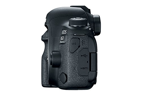 Canon EOS 6D MK II - Cámara digital réflex de 26.2 MP (pantalla táctil de 3.0'', Wifi, Bluetooth, Dual Pixel CMOS AF, vídeos time-lapse en 4K) negro - kit cuerpo con objetivo EF 24-105 IS STM