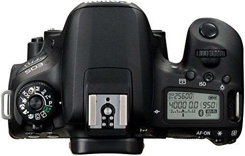 Canon EOS 77D - Cámara réflex de 24.2 MP (vídeo Full HD, WiFi, Bluetooth) color negro